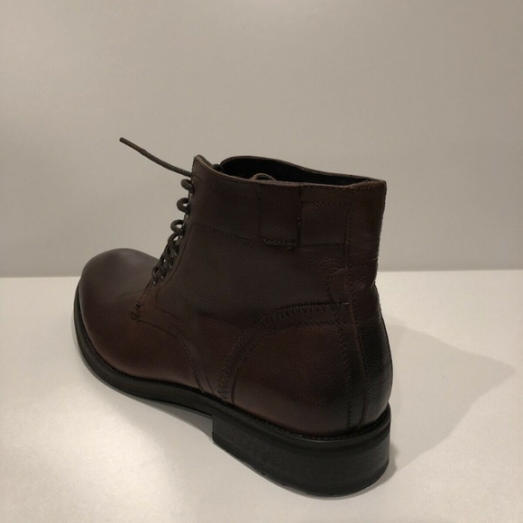Joe\'s New Leather Lace Up Brown Oxford Ankle Boots main image 5